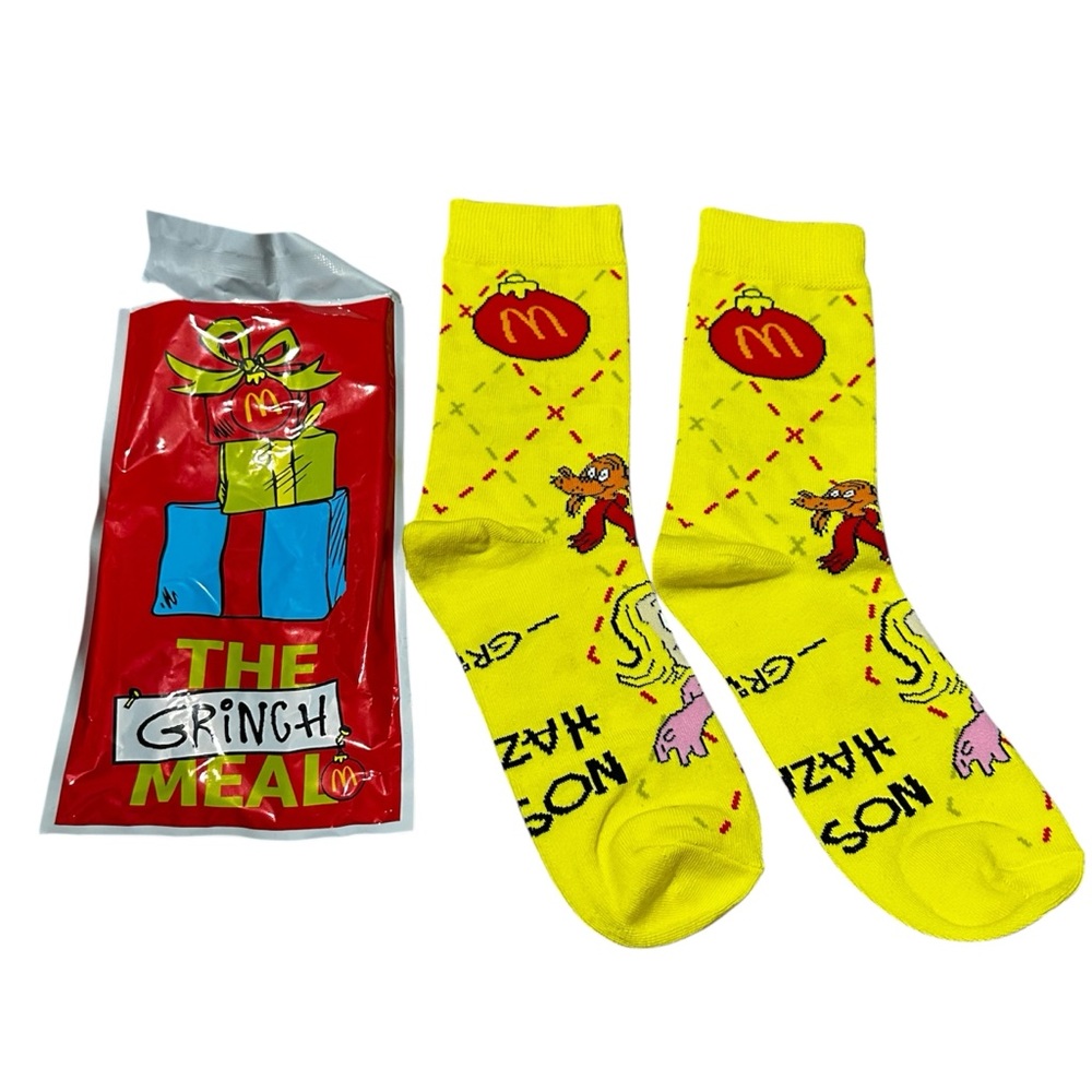 McDonald’s 2025 Yellow Grinch Socks